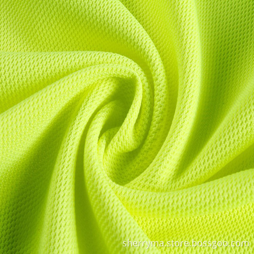 100% polyester weft knitted bird eye mesh fabric
